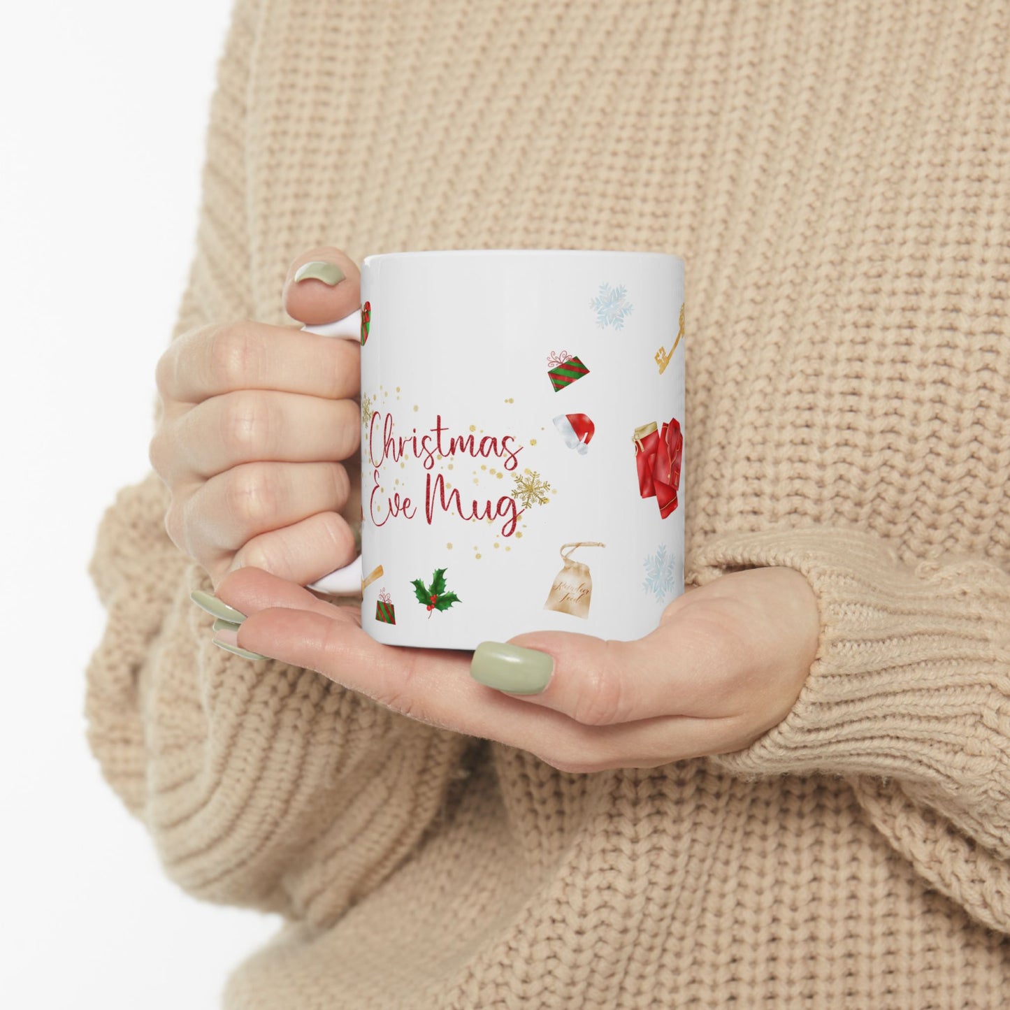 Christmas Mug - Christmas Eve Mug Red Text