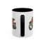 Christmas Mug - Merry Christmas Red & Green Text Mistletoe