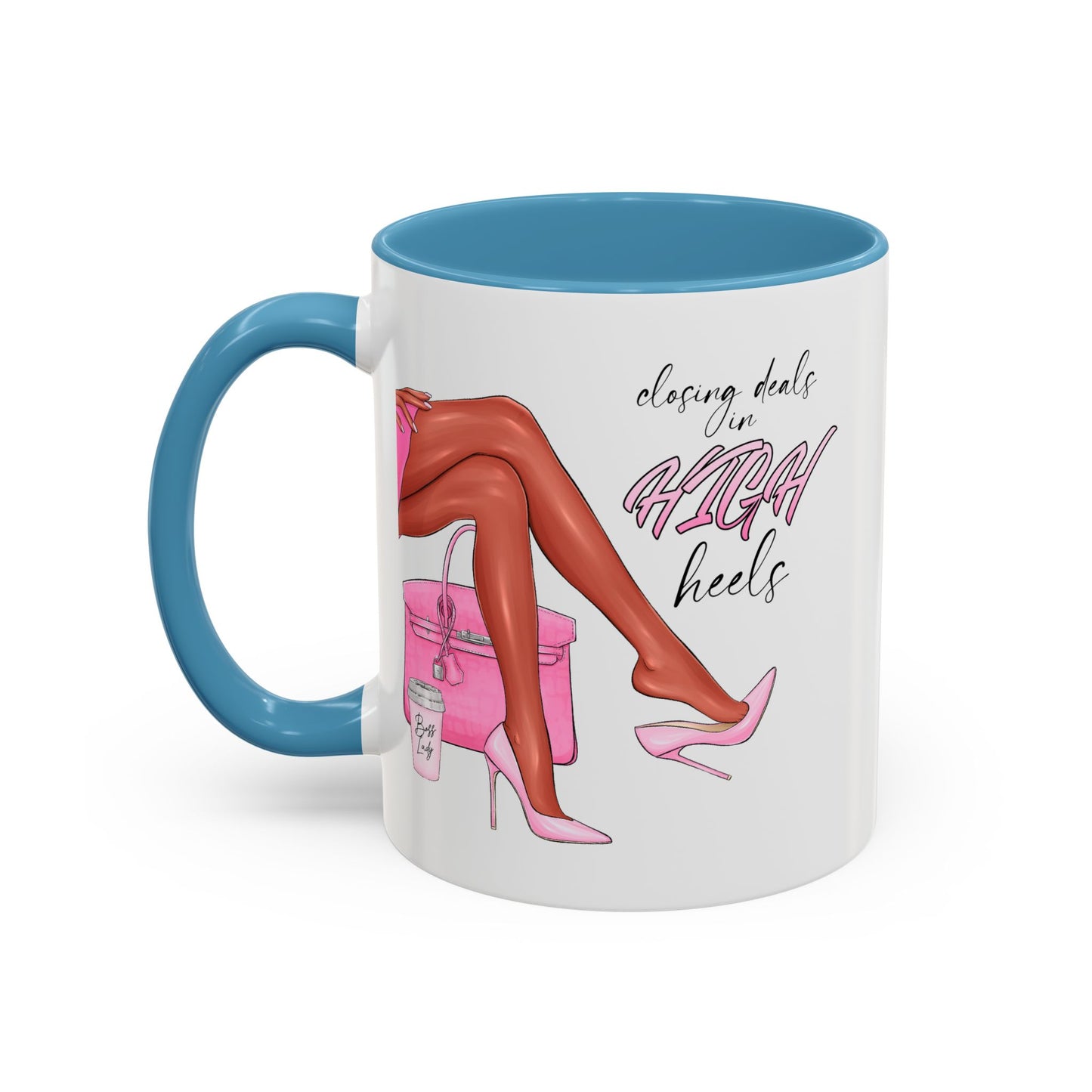 Humor Mug - Closing Deals in High Heels