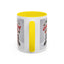 Christmas Mug - Merry Christmas Red Text Puppy Red Top