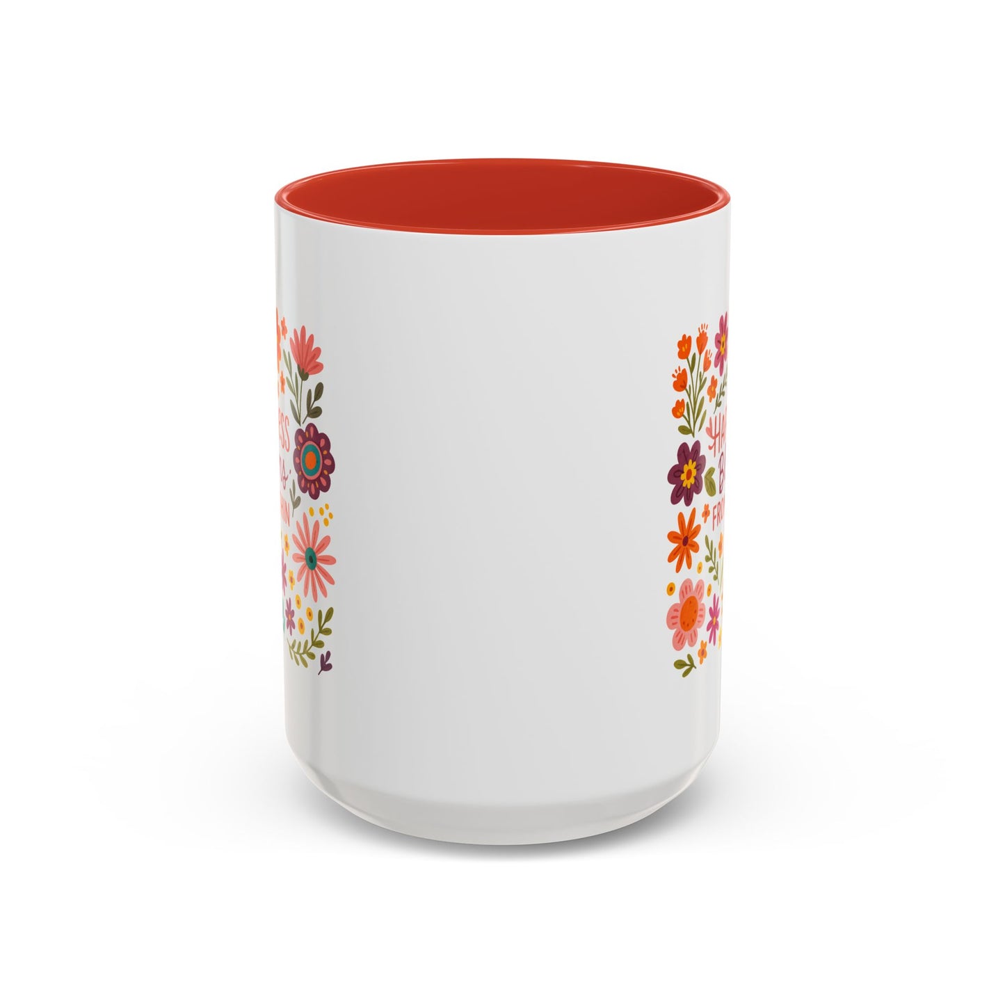 Motivation Mug - Happiness Blooms From Within