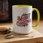 Christmas Mug - Merry Christmas Maroon & Green Text Decorations