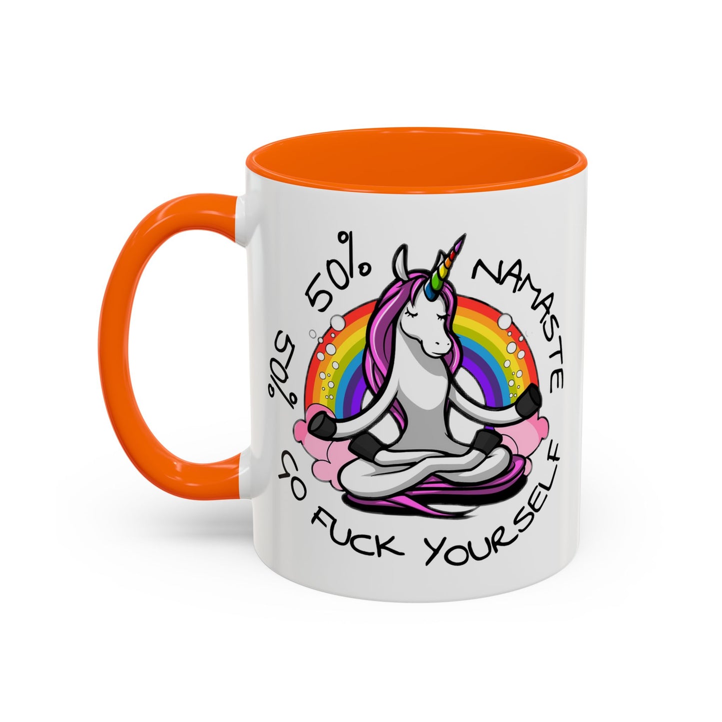 Adult Mug - 50% Namaste 50% Go Fuck Yourself
