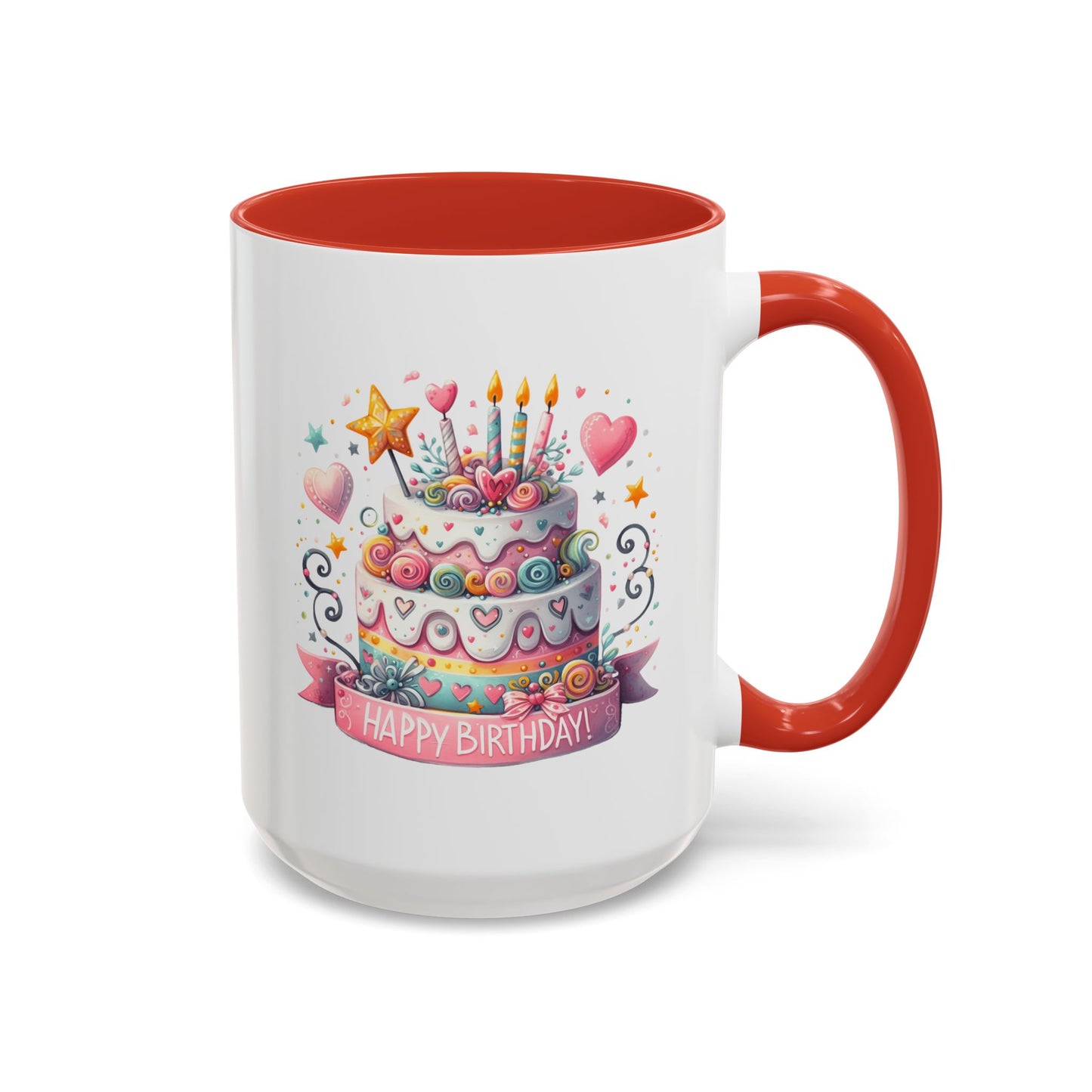 Birthday Mug - Happy Birthday Two Tiered Cake
