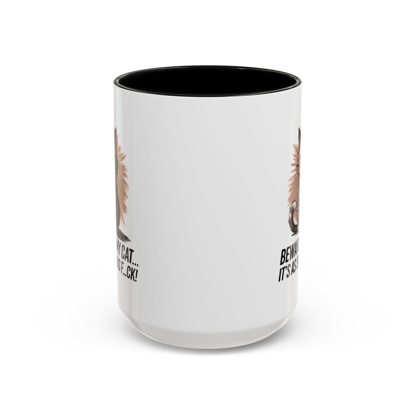 Humor Mug - Beware of My Cat