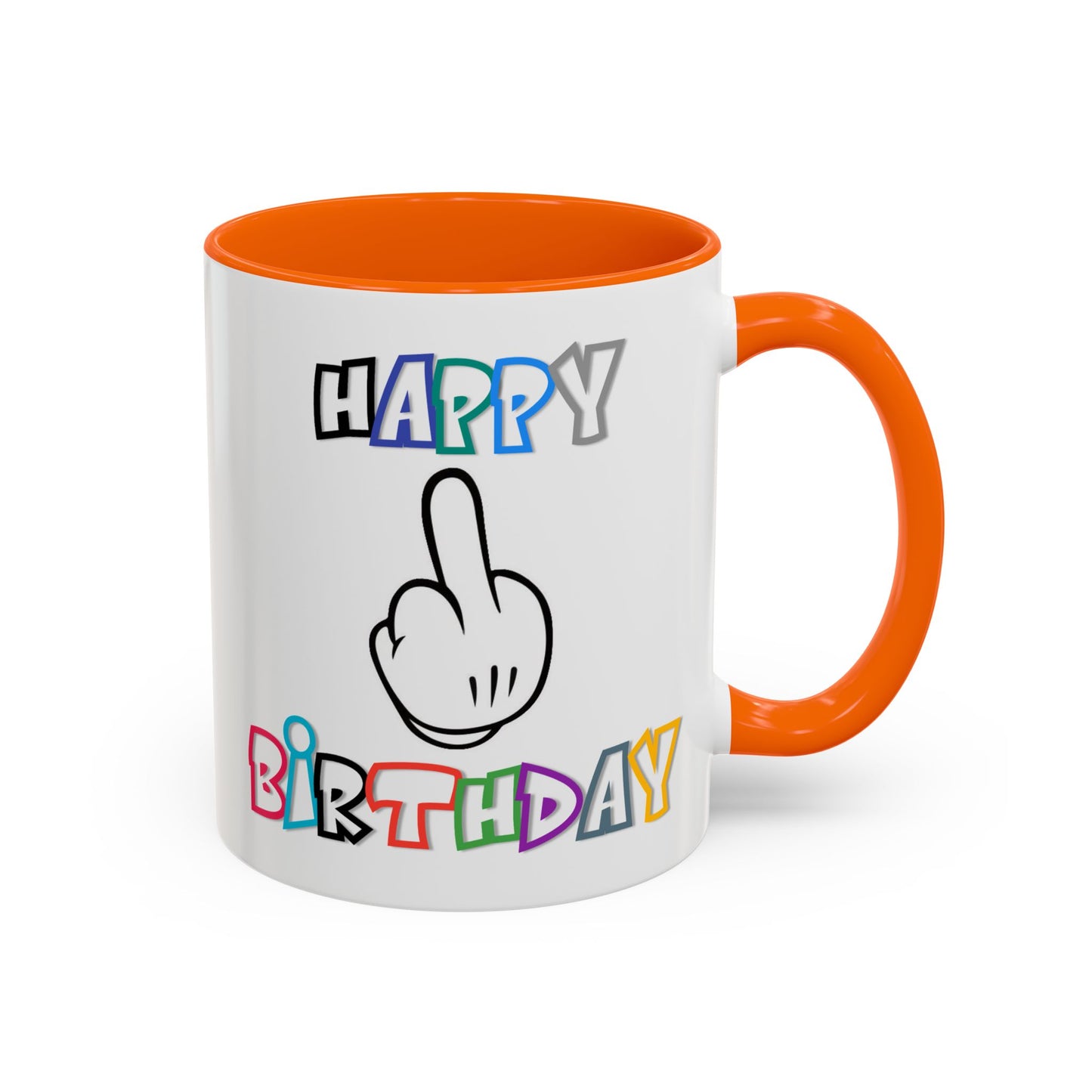 Adult Mug - Happy Birthday Middle Finger