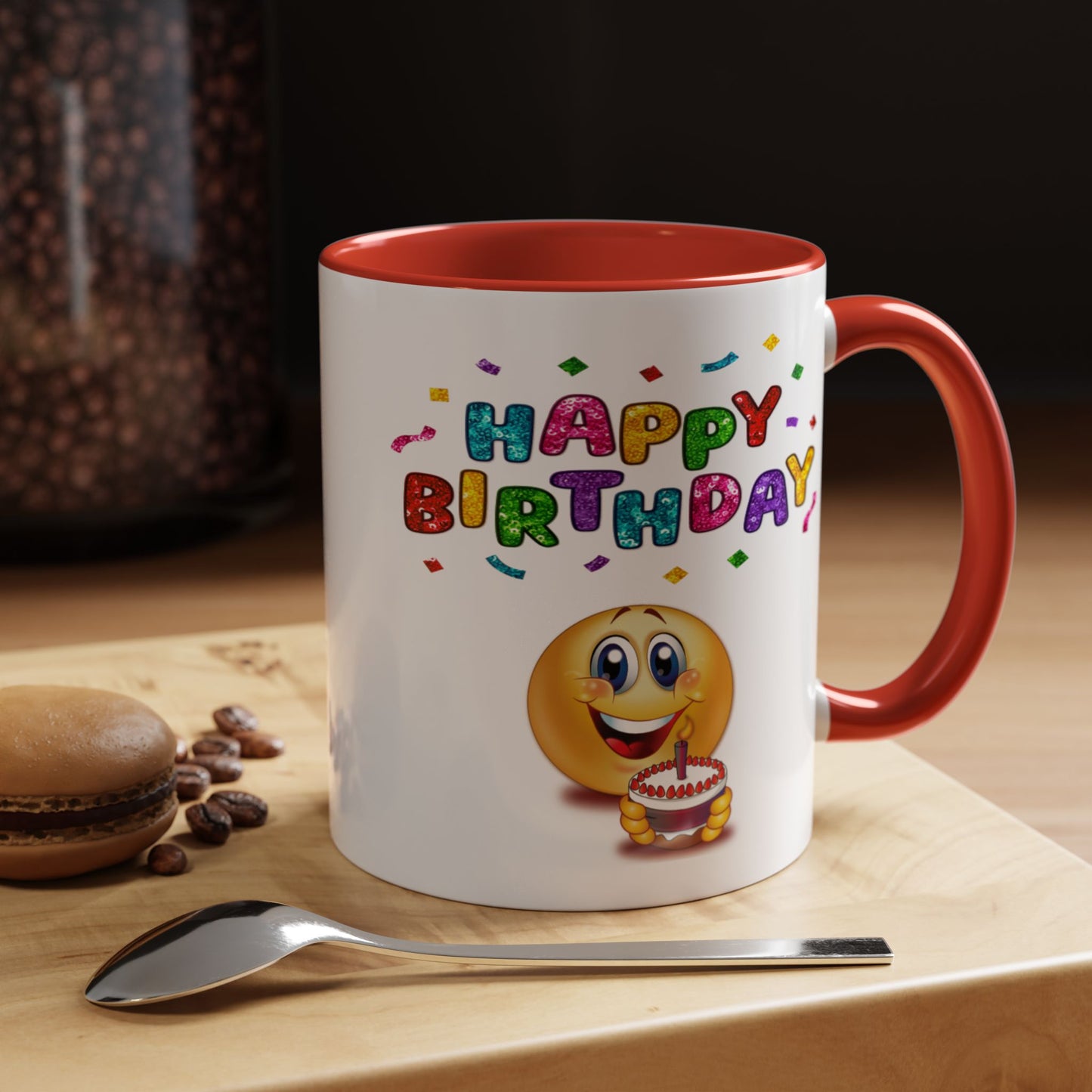 Birthday Mug - Happy Birthday Emoji