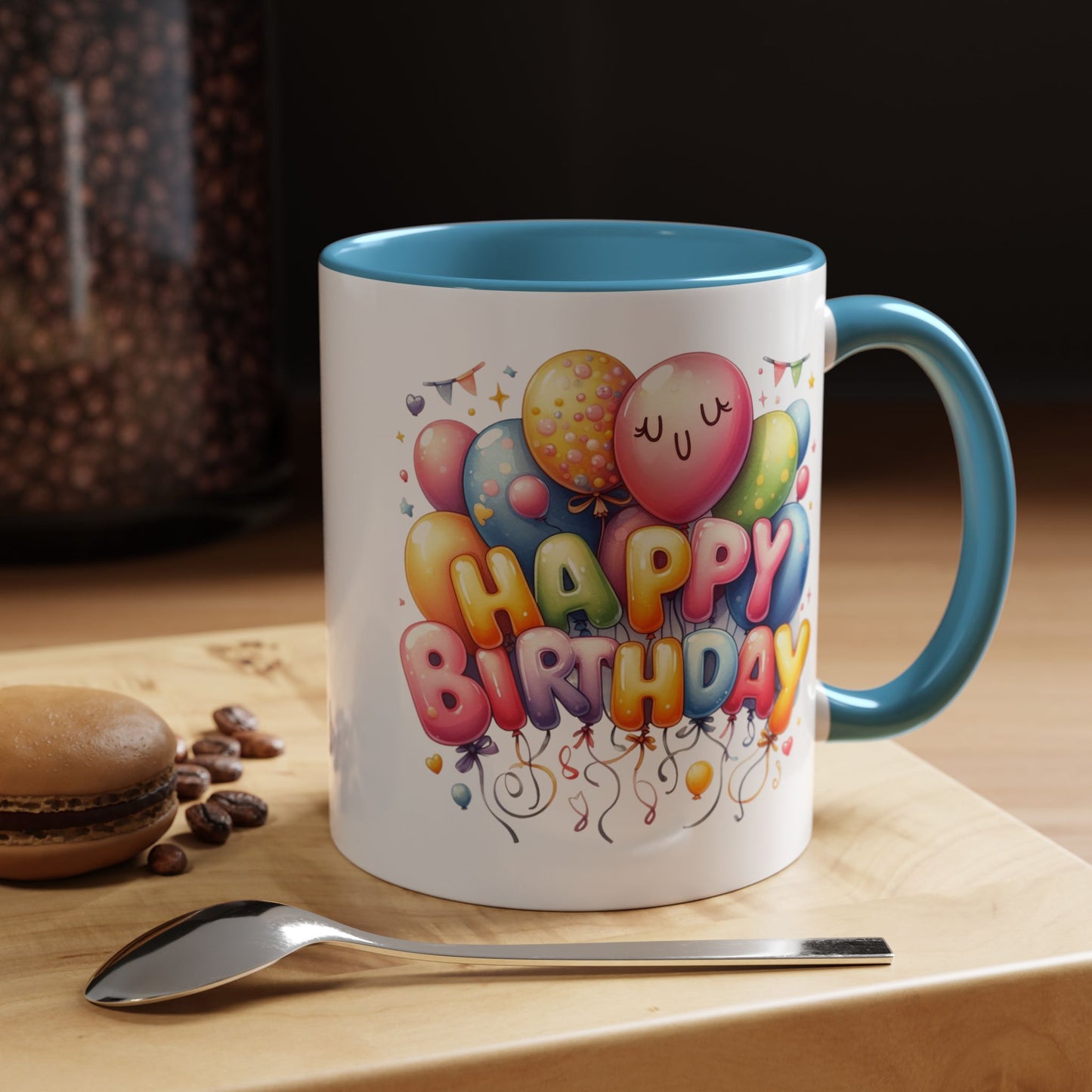 Birthday Mug - Happy Birthday Cute Balloon