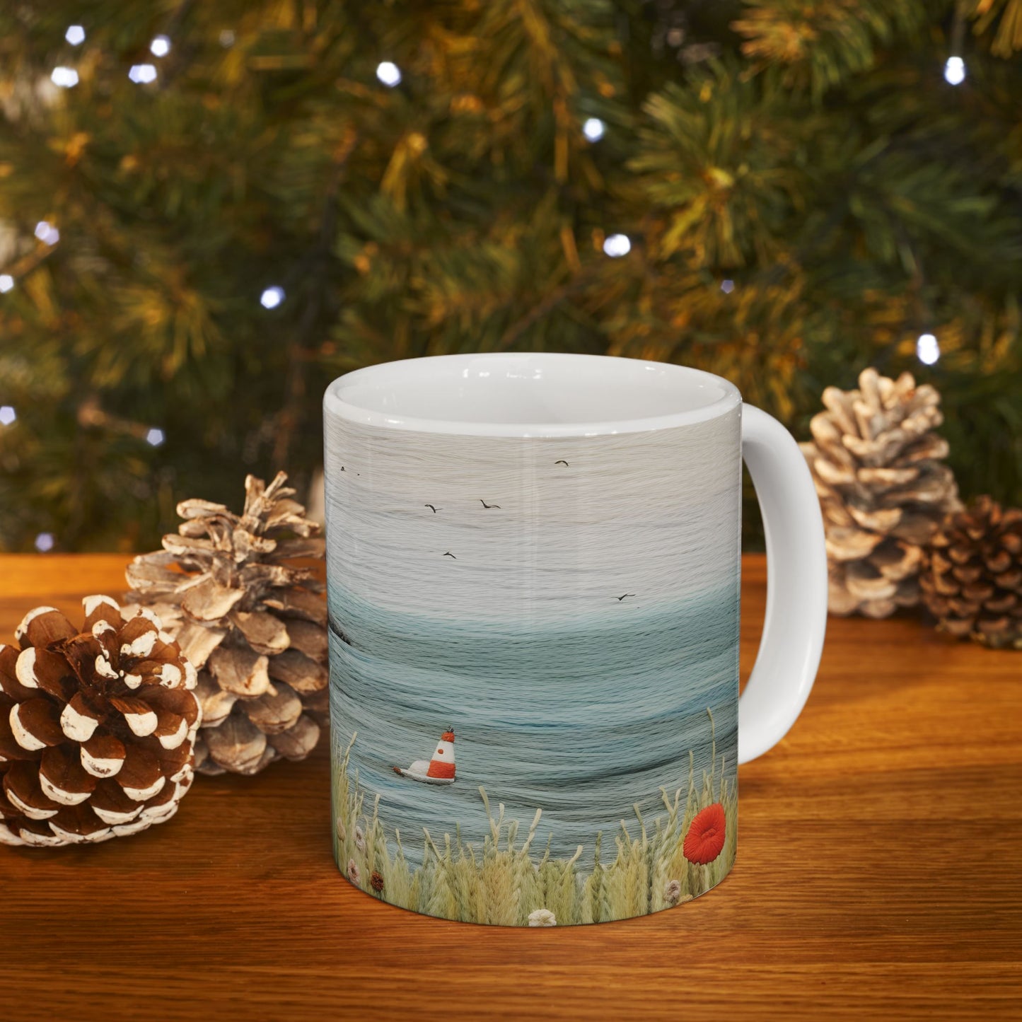 Artistic Mug - Felted Lighthouse 7