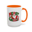 Christmas Mug - Green & Red Text Santa Presents