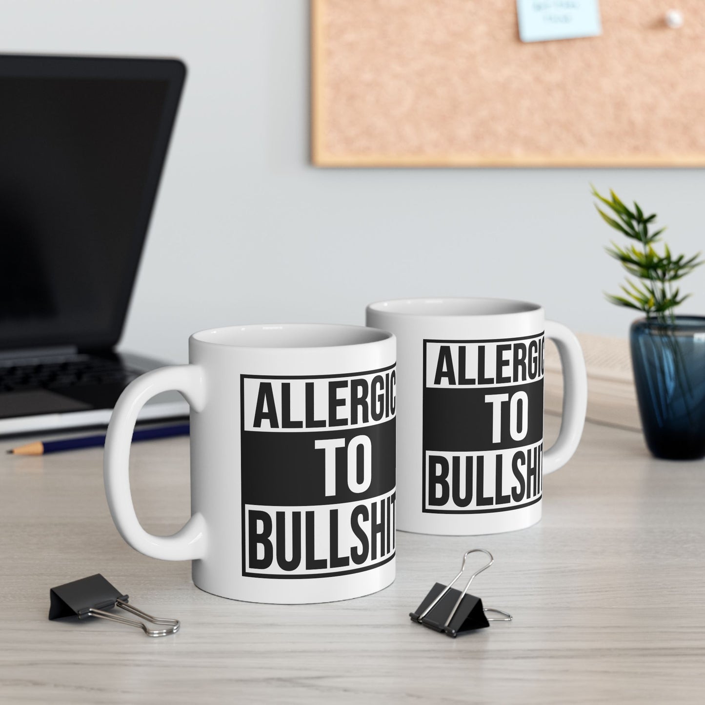 Adult Mug - Allergic To Bullshit