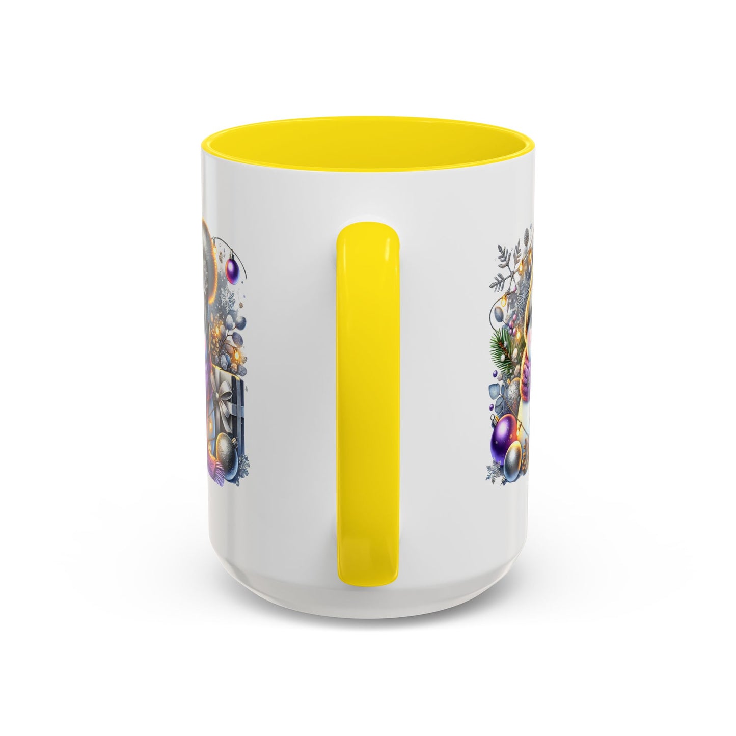 Christmas Mug - Purple and Silver Snowman