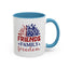 4th of July Mug - Friends Family Freedom Sunflower