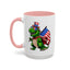 4th of July Mug - T Rex Dinosaur USA Flag