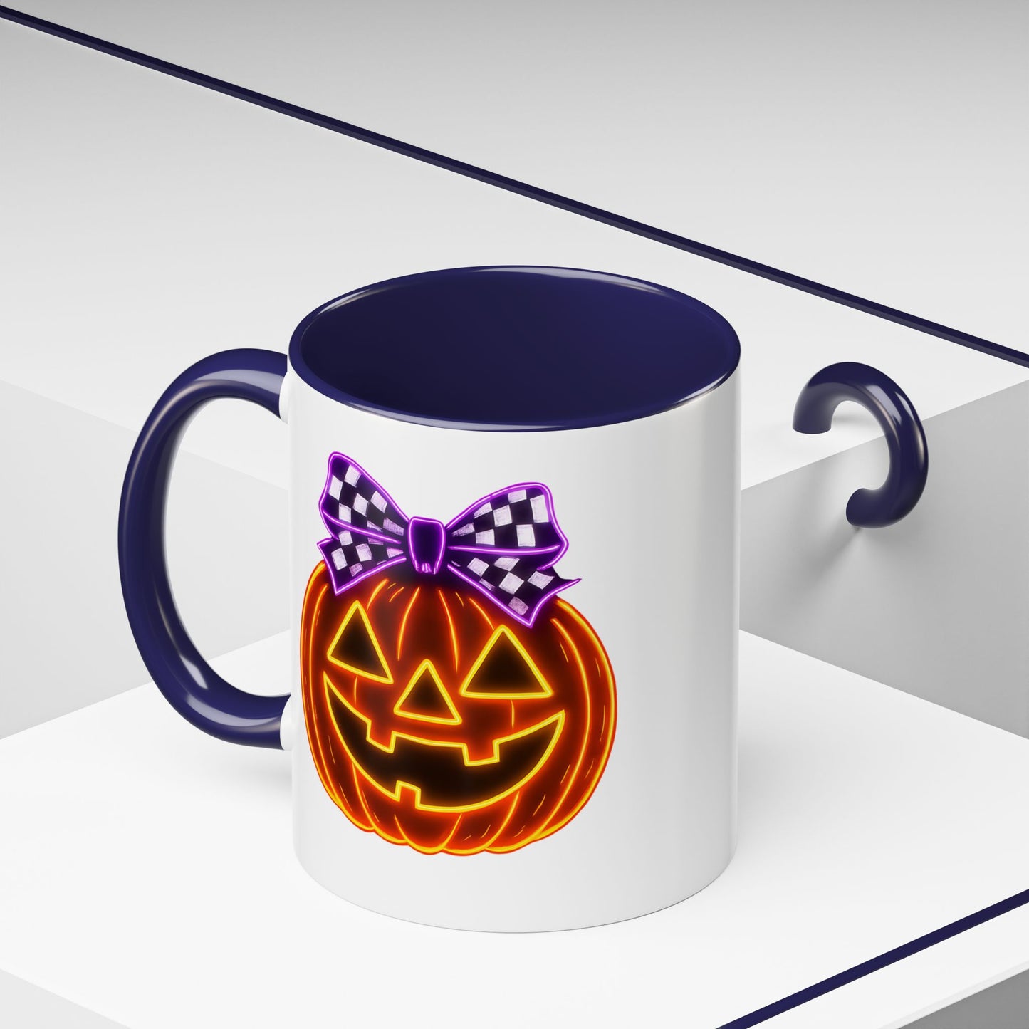 Halloween Mug - Purple Bow's Pumpkin