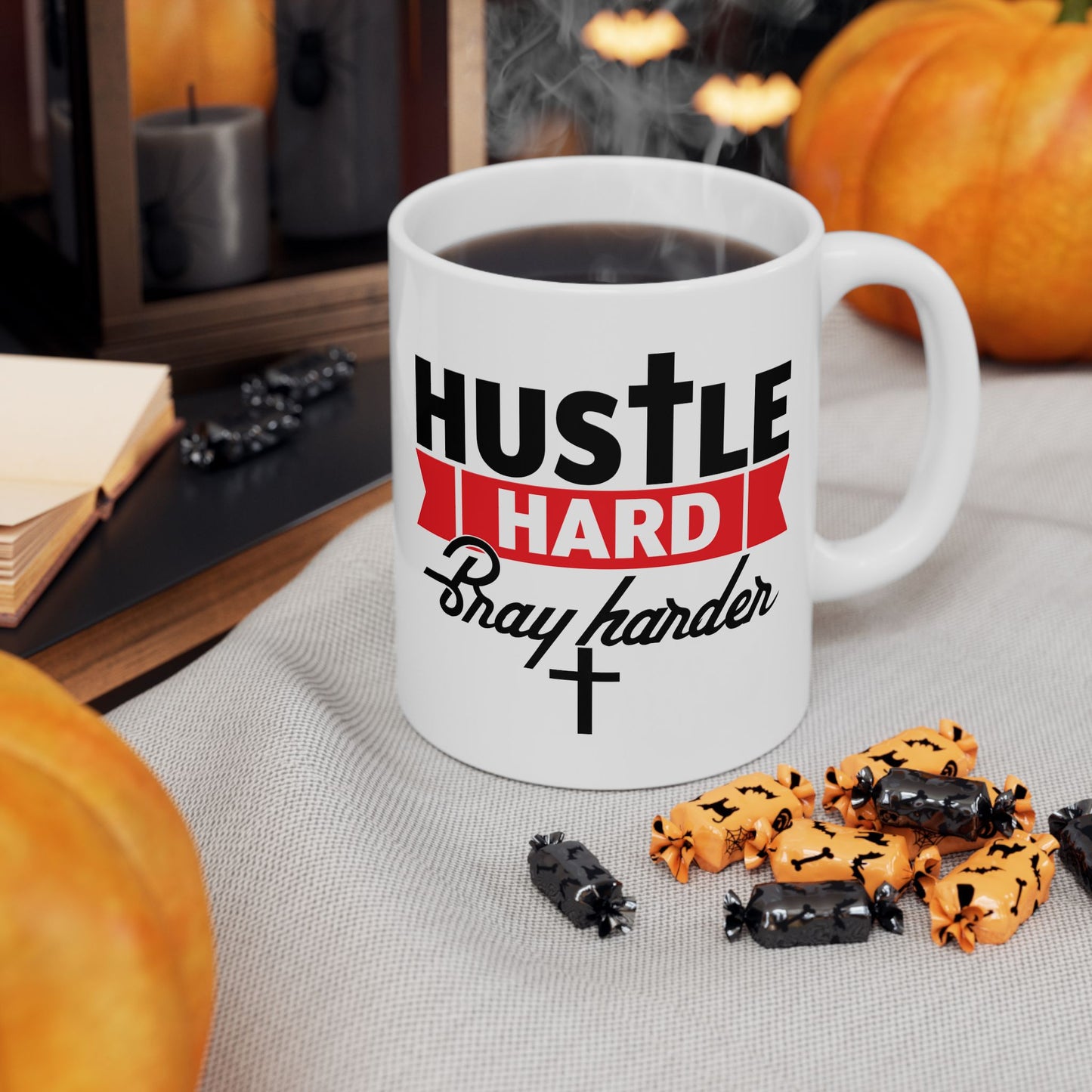 Religious Mug - Hustle Hard