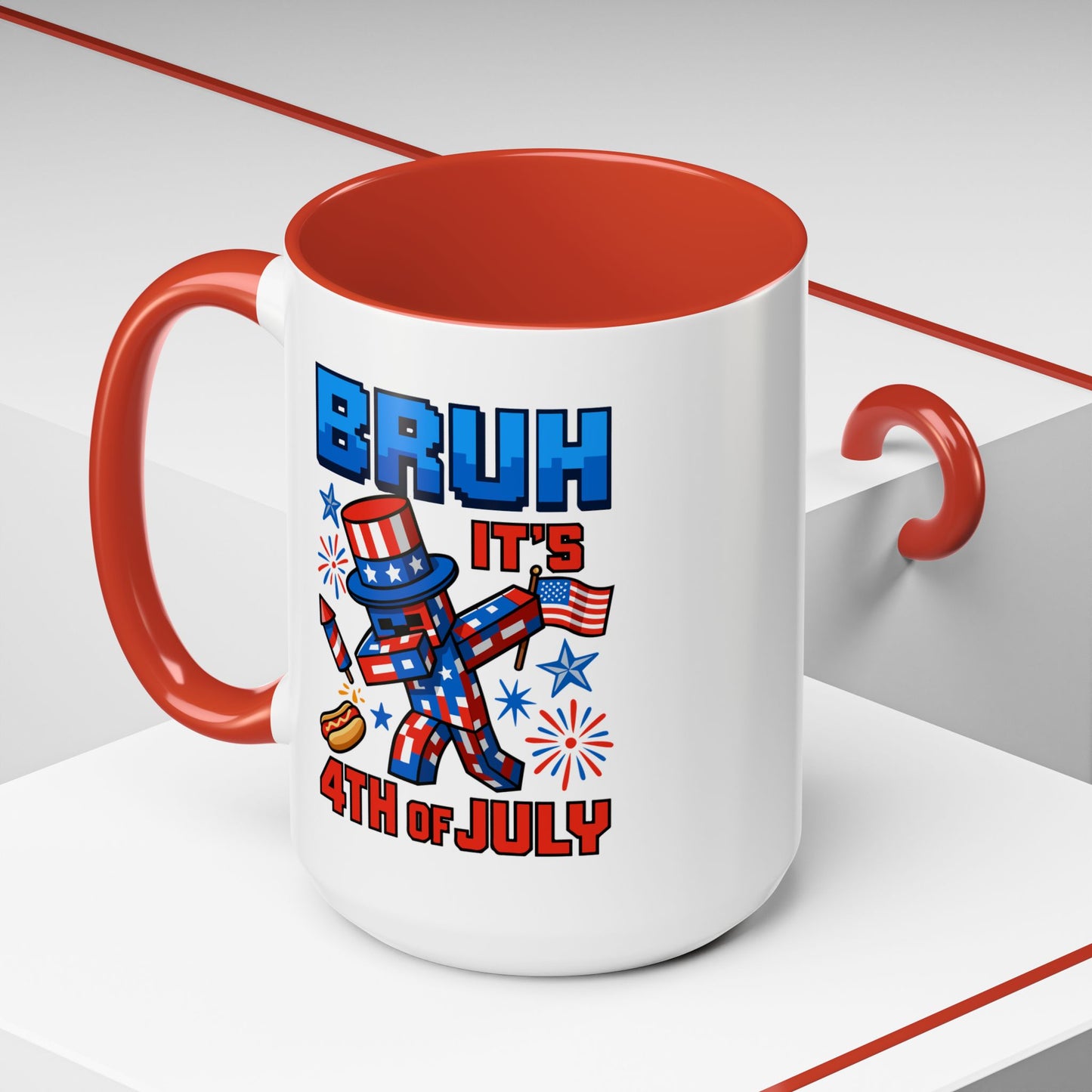 4th of July Mug - Bruh It's 4th of July