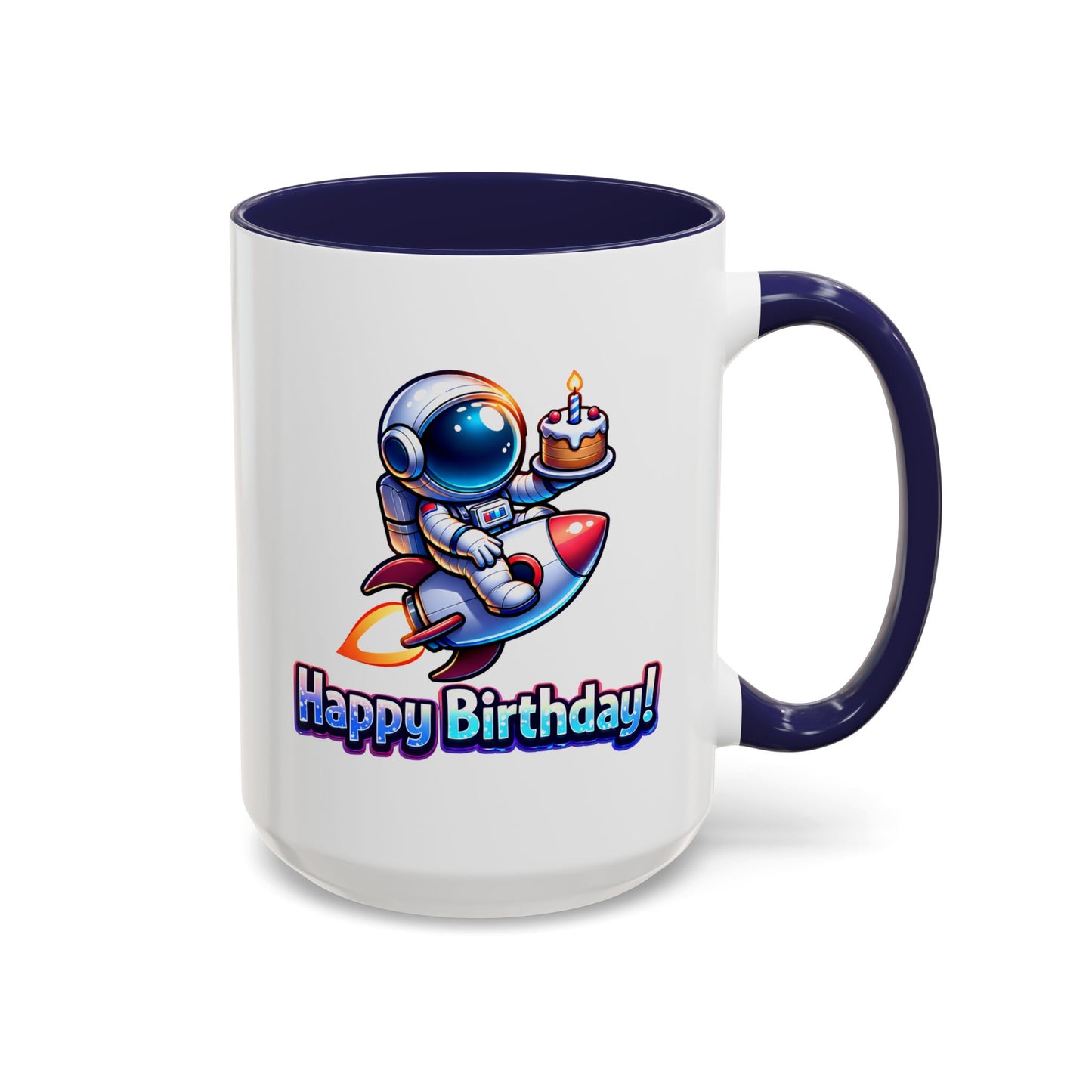 Birthday Mug - Astronaut Rocket