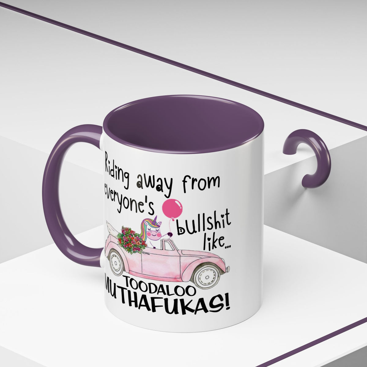 Adult Mug - Riding Away From Everyones Bullshit