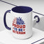4th of July Mug - Proud to Be a Veteran Sunflower