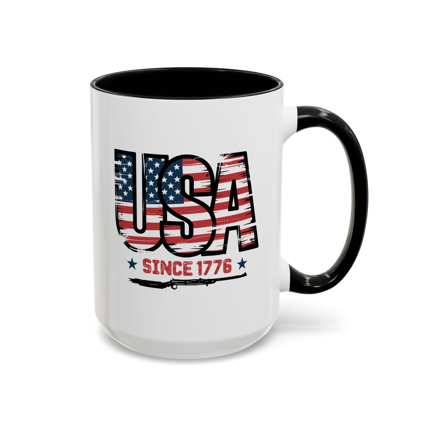 4th of July Mug - USA Since 1776 Gun