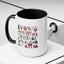 Christmas Mug - Merry Christmas Red White & Green Text Collage