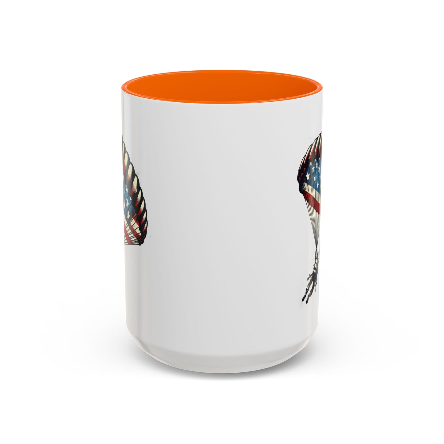 4th of July Mug - Airborne Soldier Parachute Flag