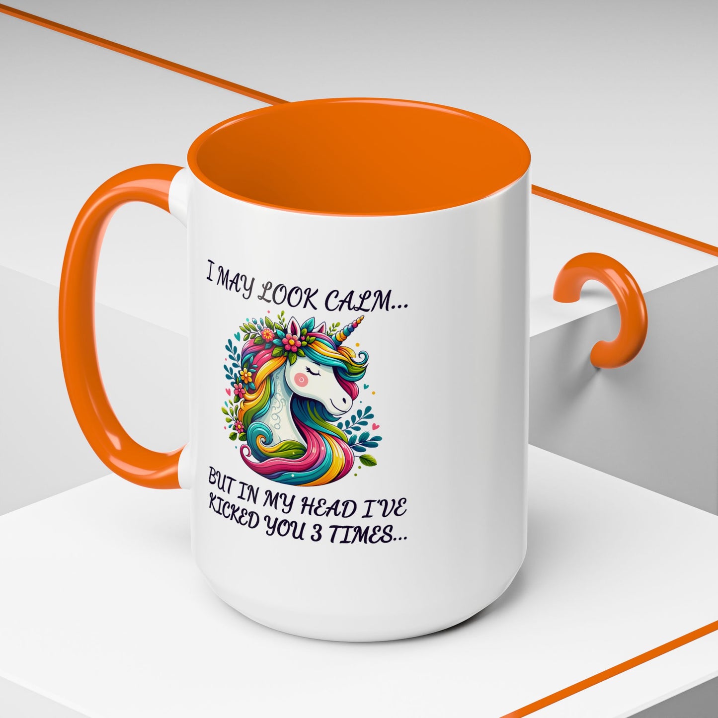 Adult Mug - I may Look Calm Unicorn