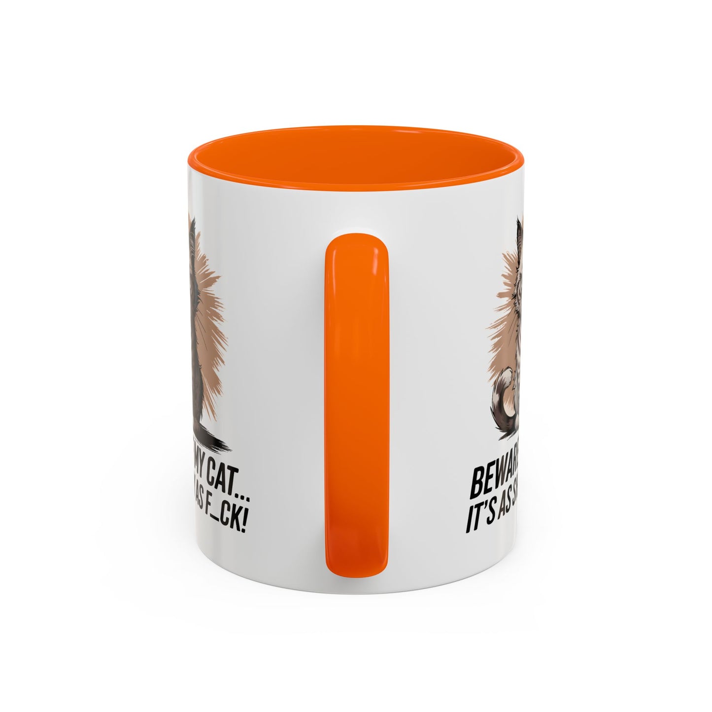 Humor Mug - Beware of My Cat