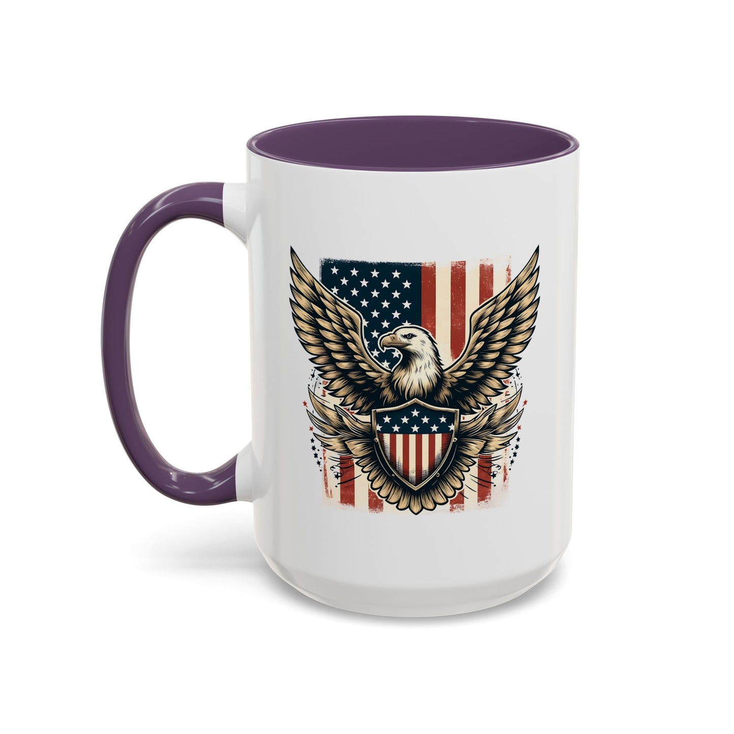 4th of July Mug - American Bald Eagle Flag 9