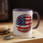 4th of July Mug - Baseball American Flag