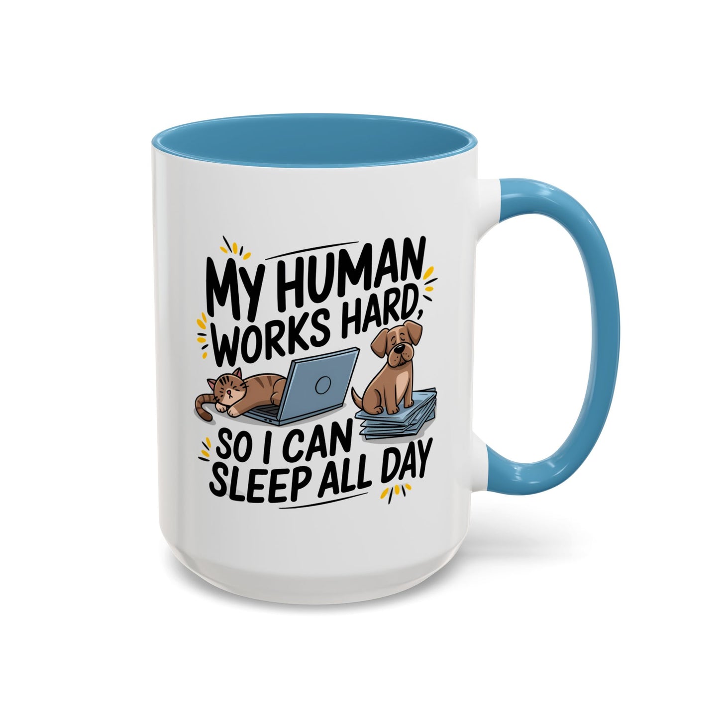 Animal Mug - My Human Works Hard