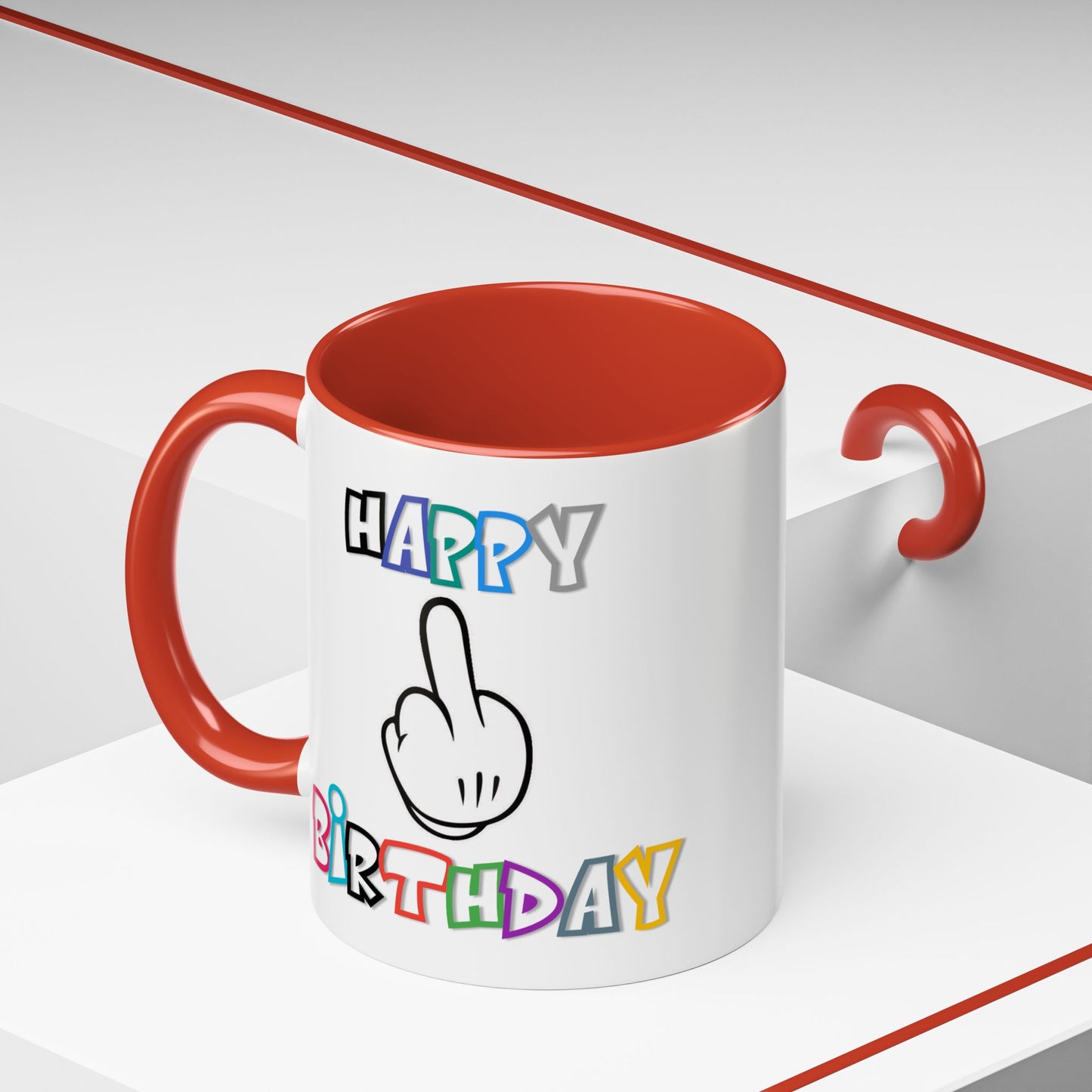 Adult Mug - Happy Birthday Middle Finger
