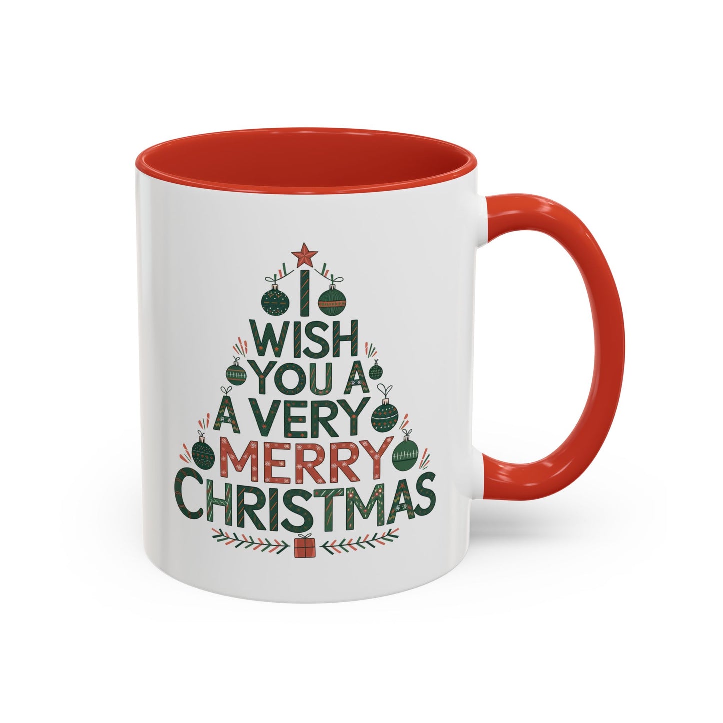 Christmas Mug - I Wish You a Merry Christmas Tree