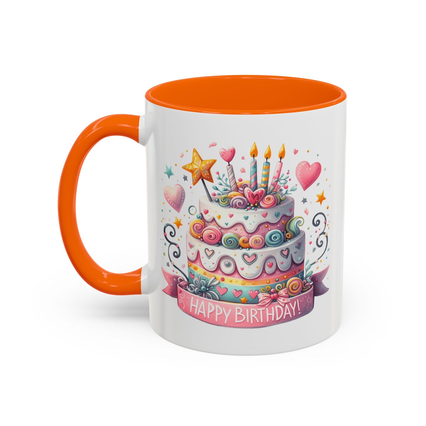 Birthday Mug - Happy Birthday Two Tiered Cake