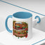 Christmas Mug - Happy Holidays White & Red Text Steam Locomotive