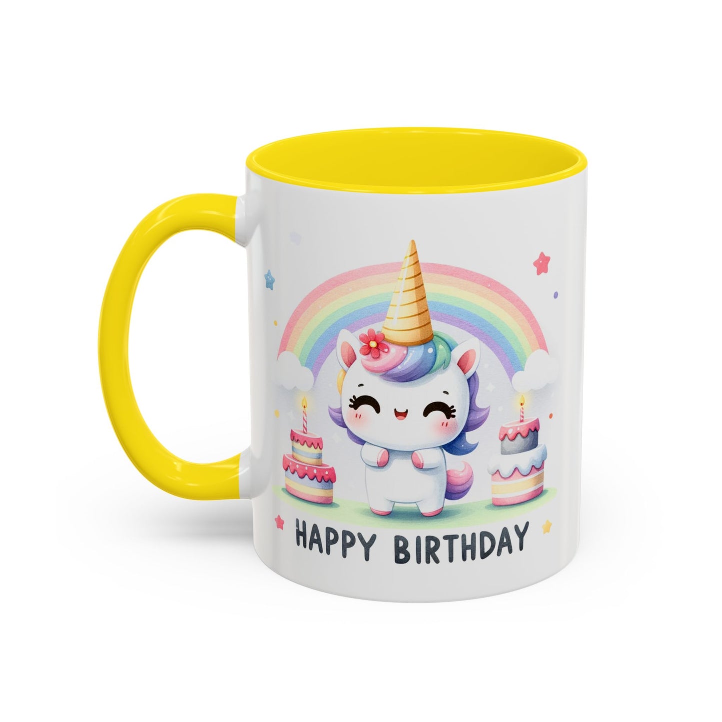Birthday Mug -  Unicorn With Cakes
