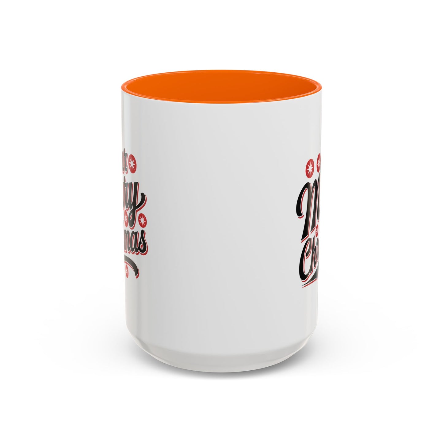 Christmas Mug - Merry Christmas Black Red & White Baseball Text