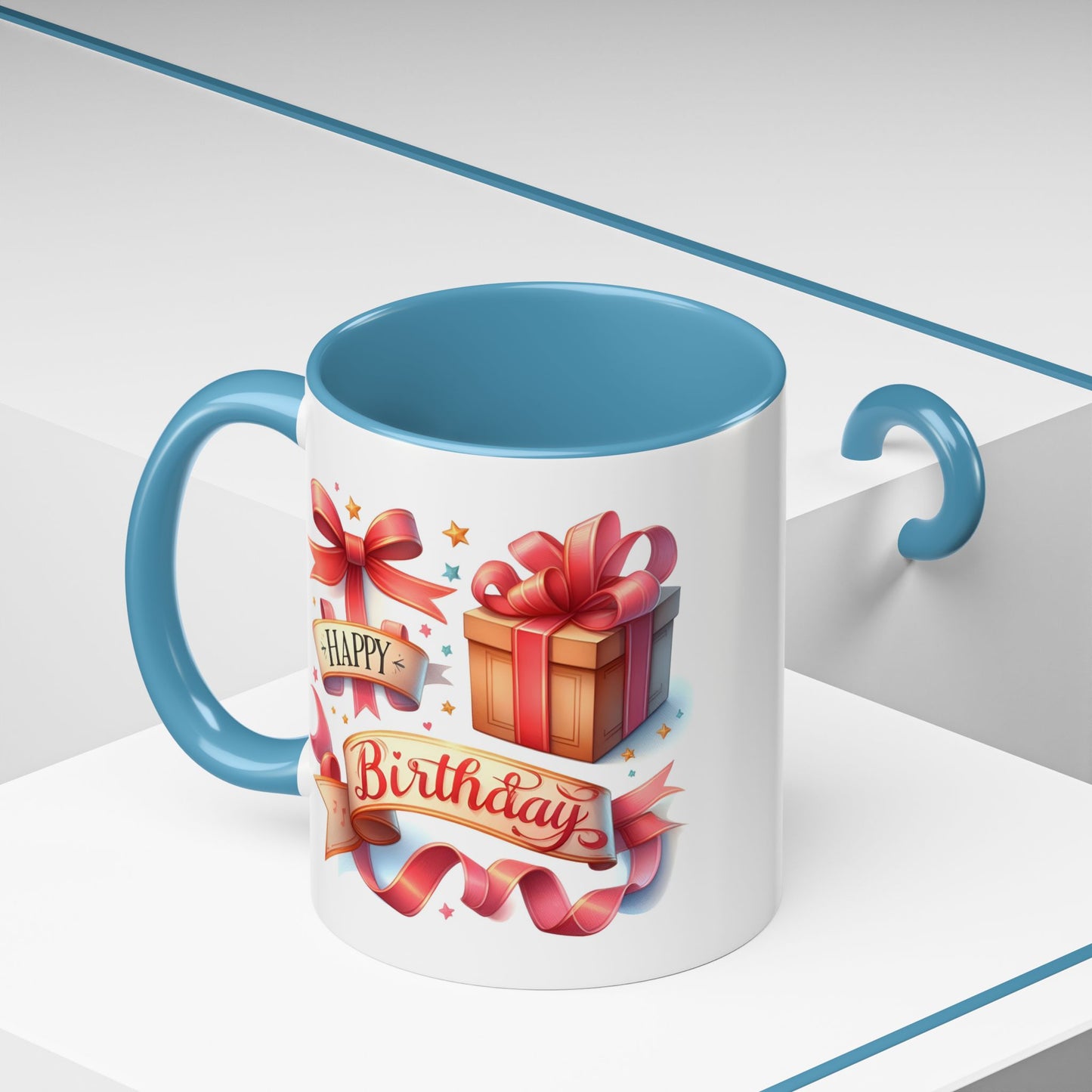 Birthday Mug - Present Ribbon
