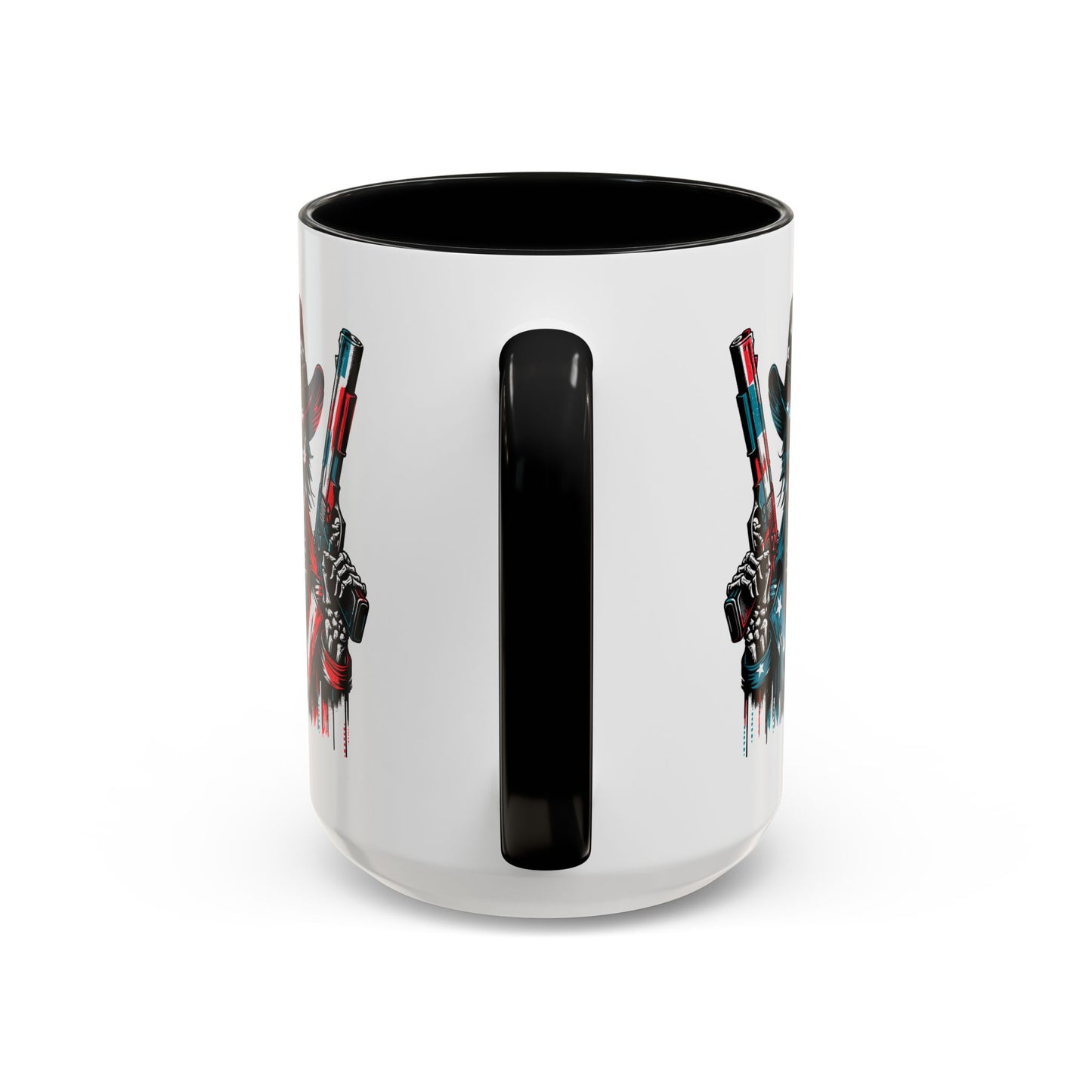 4th of July Mug - Skeleton with American Flag