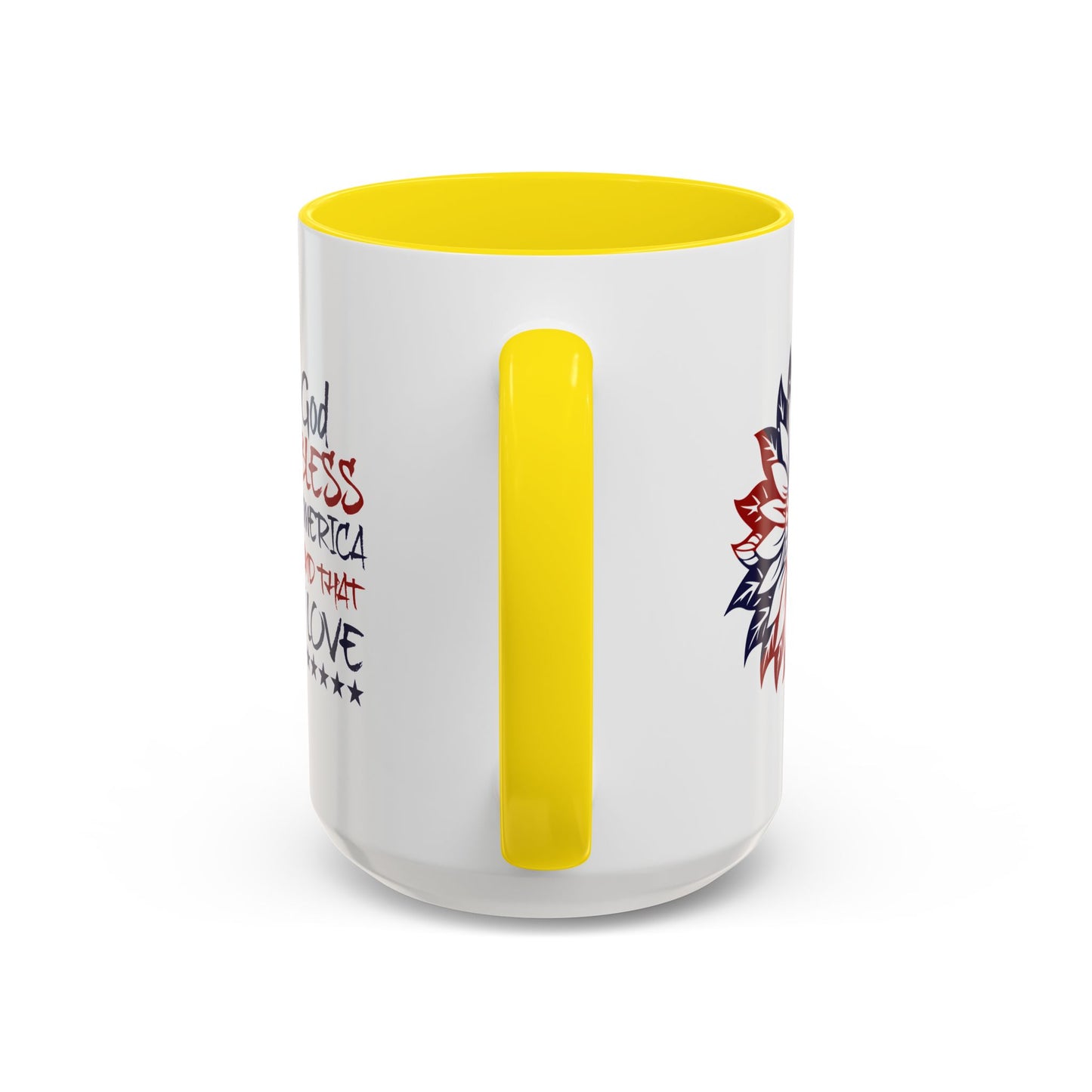 4th of July Mug - God Bless America Sunflower