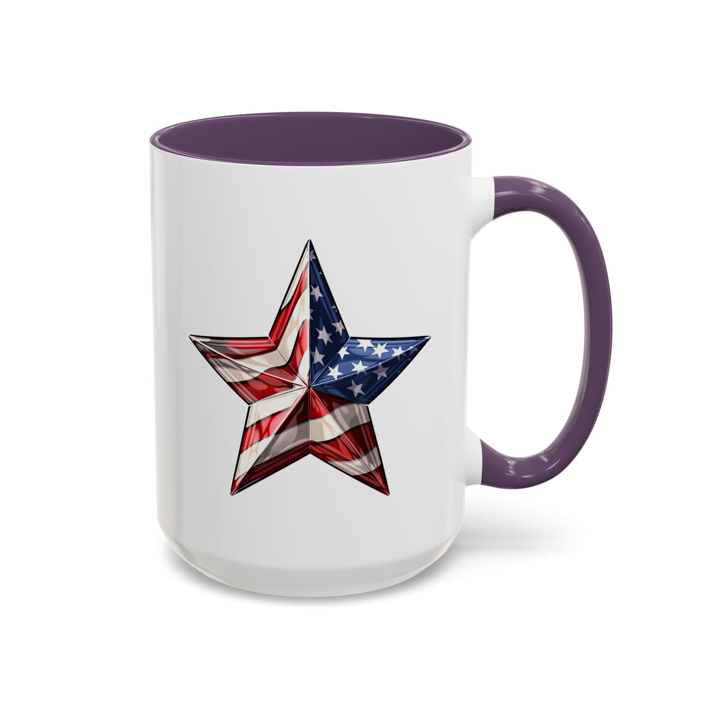 4th of July Mug - American Flag Star 3