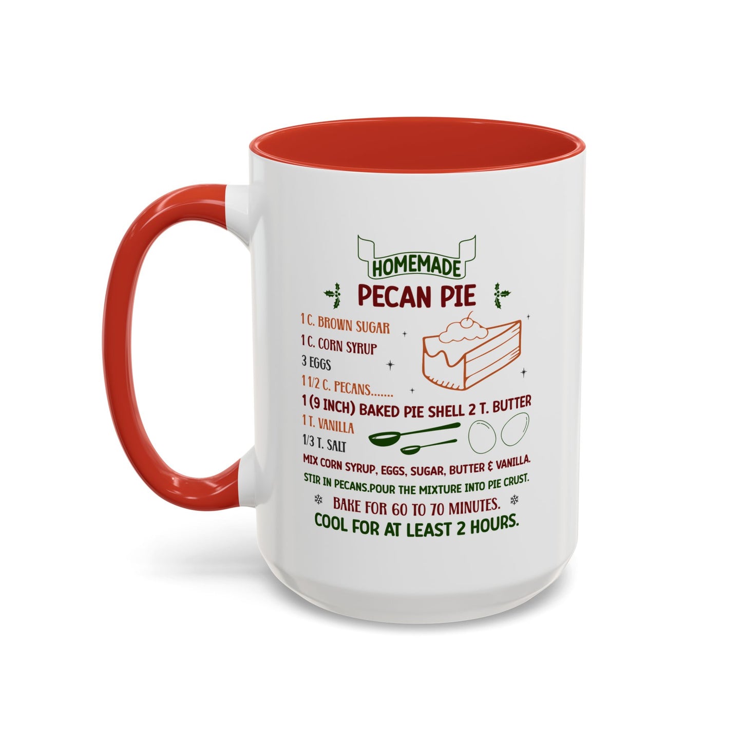Christmas Mug - Homemade Pecan Pie Recipe