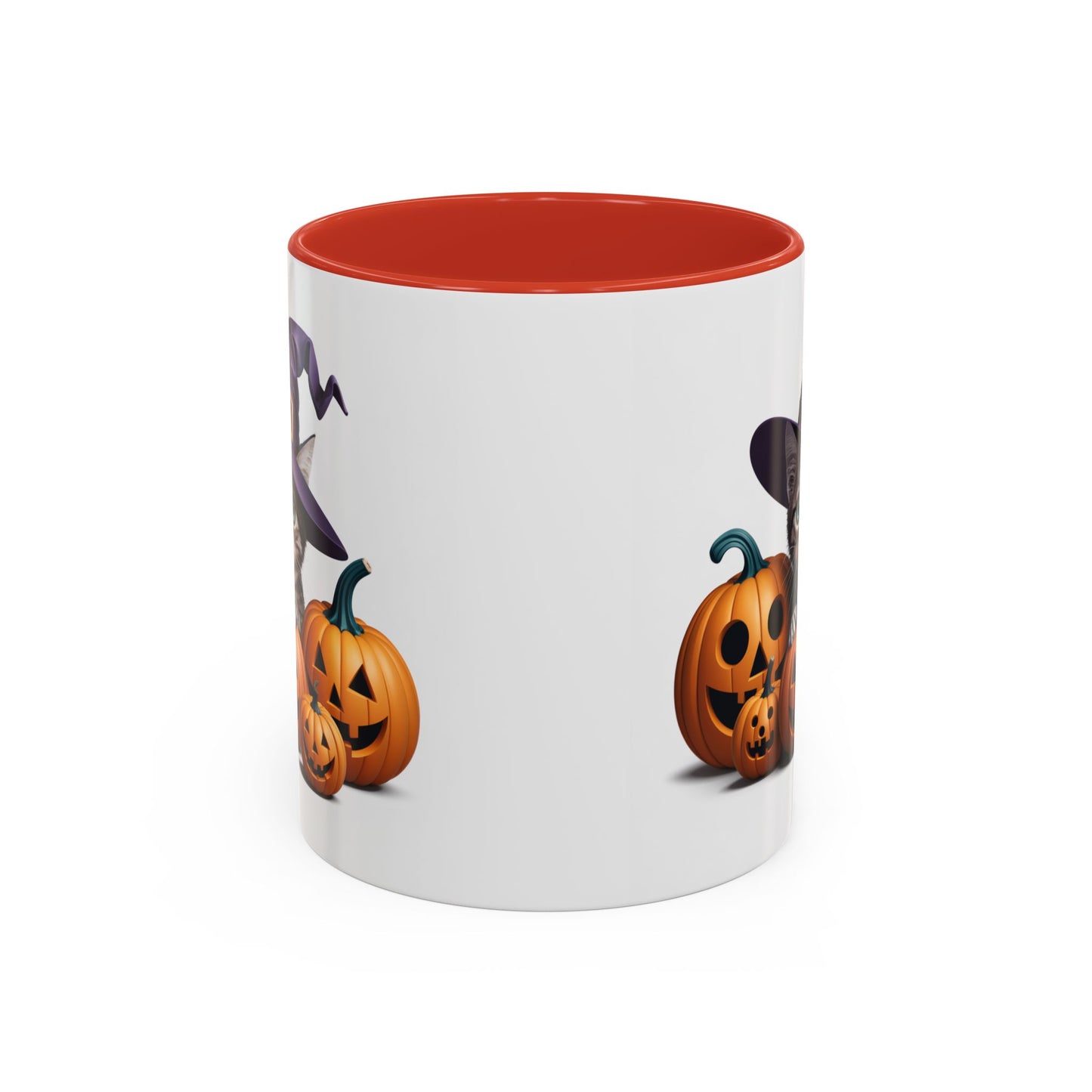 Halloween Mug - Witch Cat Hiding In Pumpkins