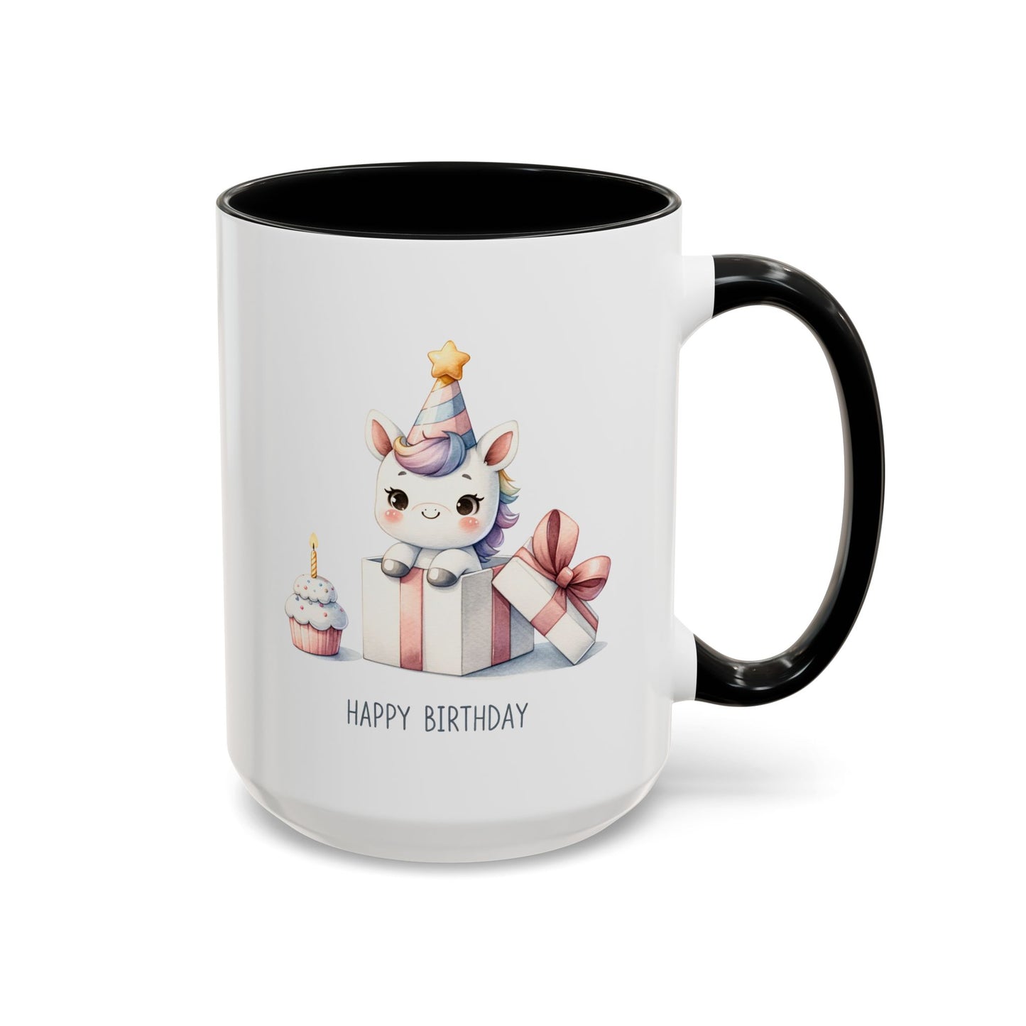 Birthday Mug - Unicorn With Present
