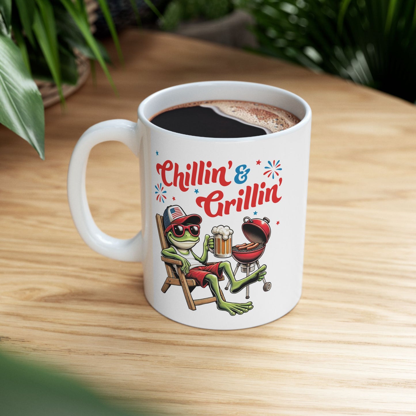 4th of July Mug - Chillin' & Grillin'