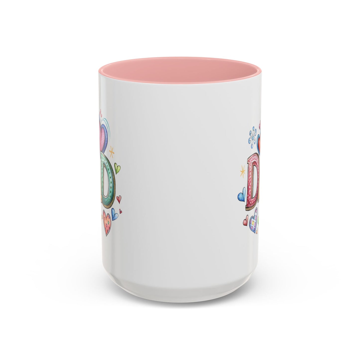 Father's Day Mug - Dad Hearts