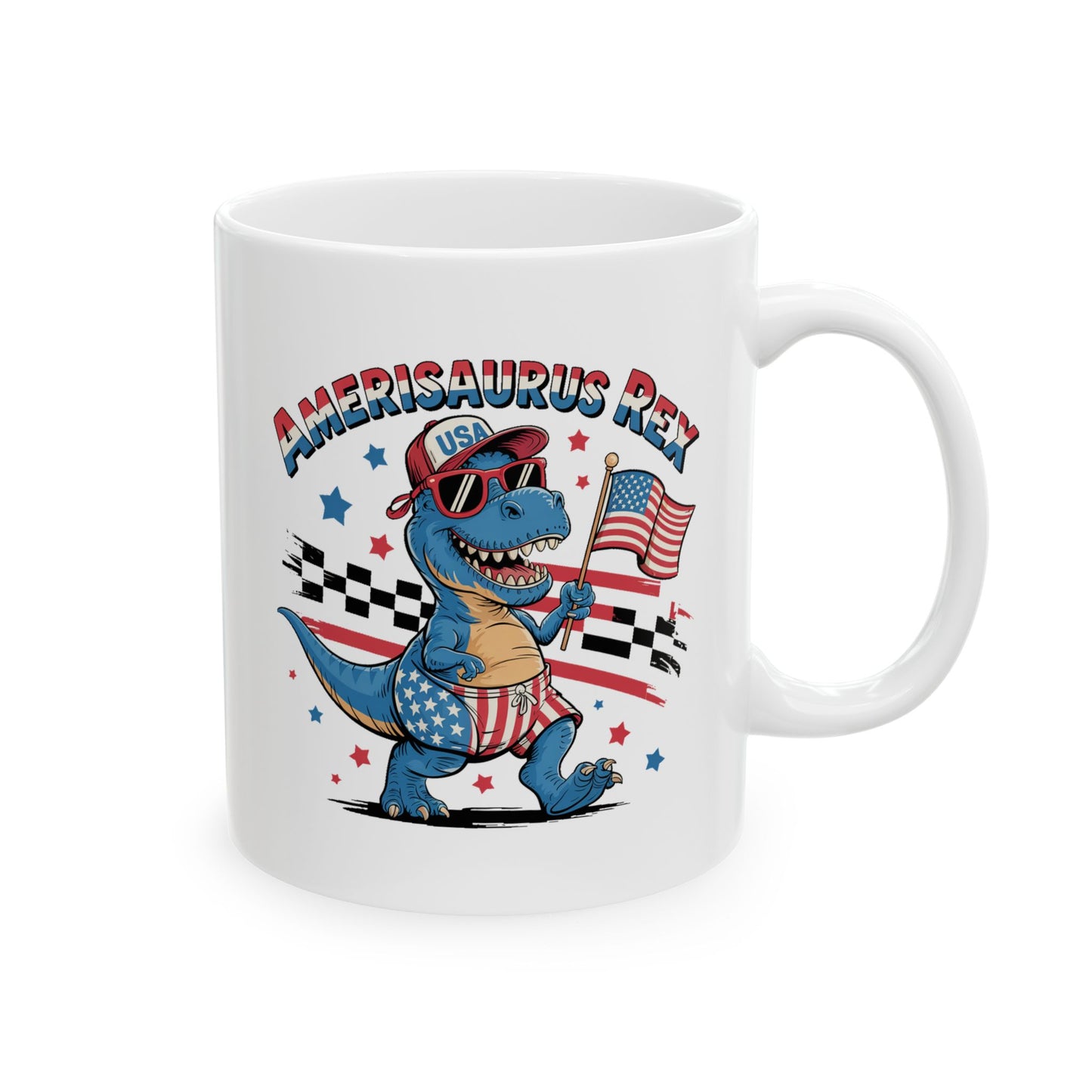 4th of July Mug - Amerisaurus Rex