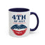 4th of July Mug - Happy 4th of July Flag Lips