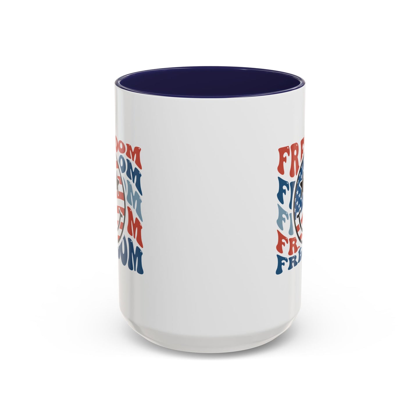4th of July Mug - Freedom Smiley Face